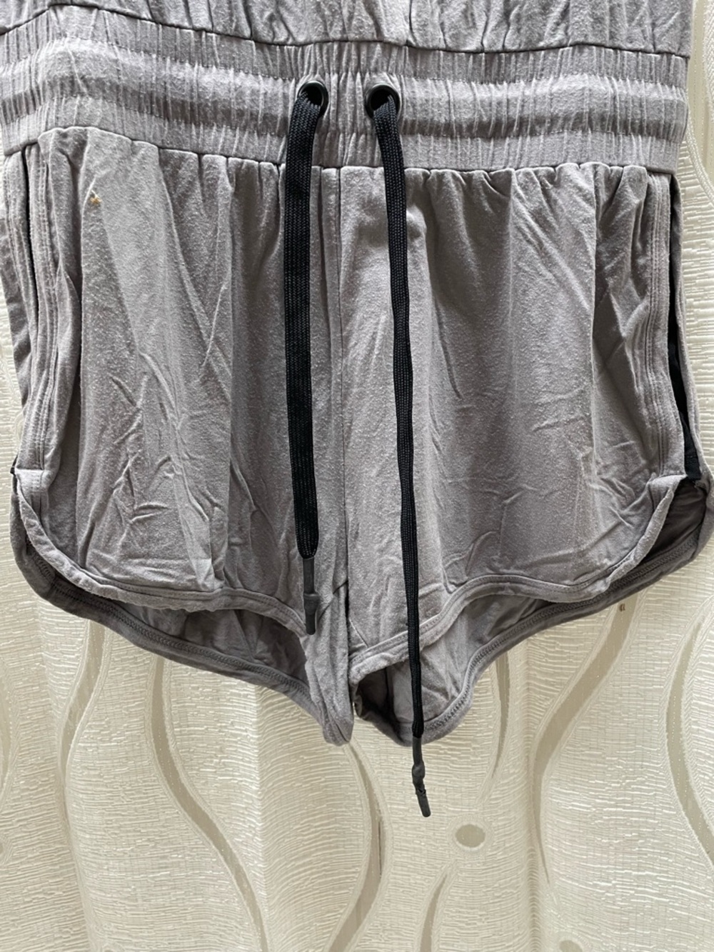 Industry Romper Womens P/S Gray Good Sporty Sleeveless Drawstring Jersey Knit‎ - Picture 4 of 6